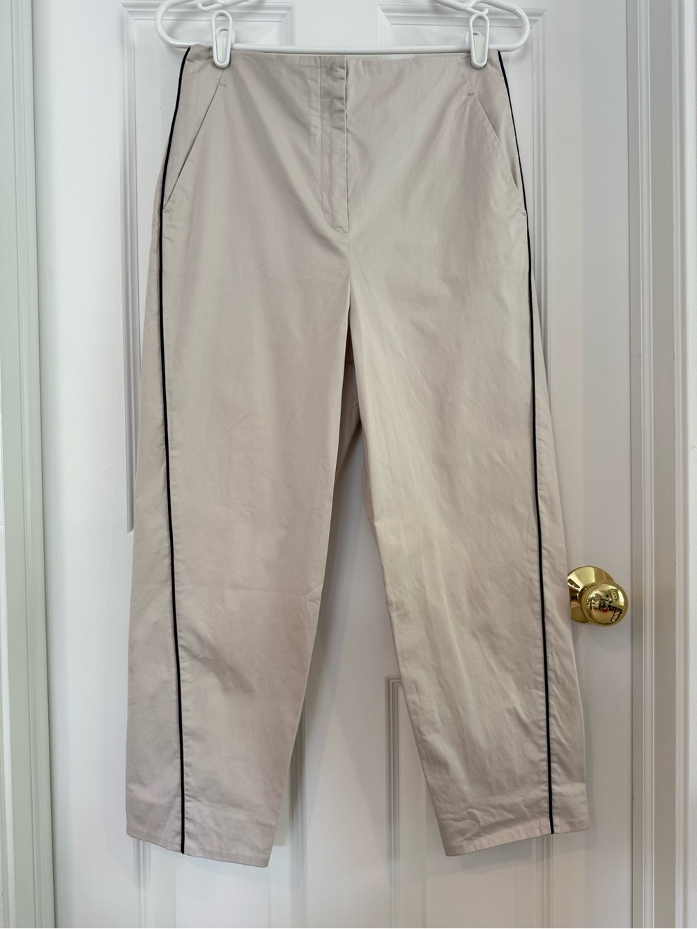 Peserico Handmade Tailored Ankle Length Cotton Pants Size 42 US6